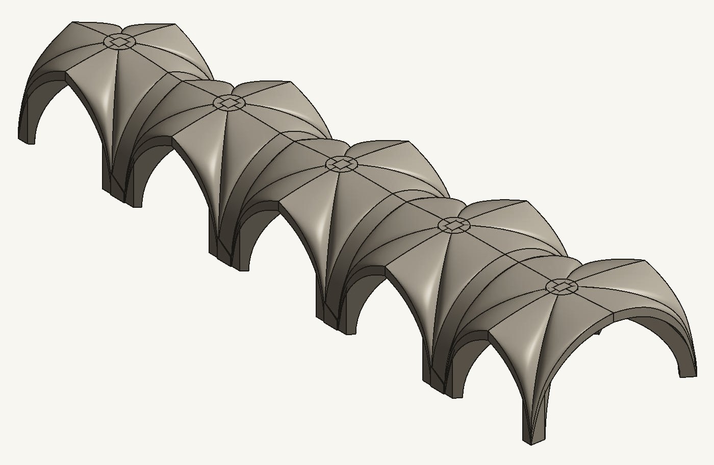 Volte gotiche create con adp tools in Revit
