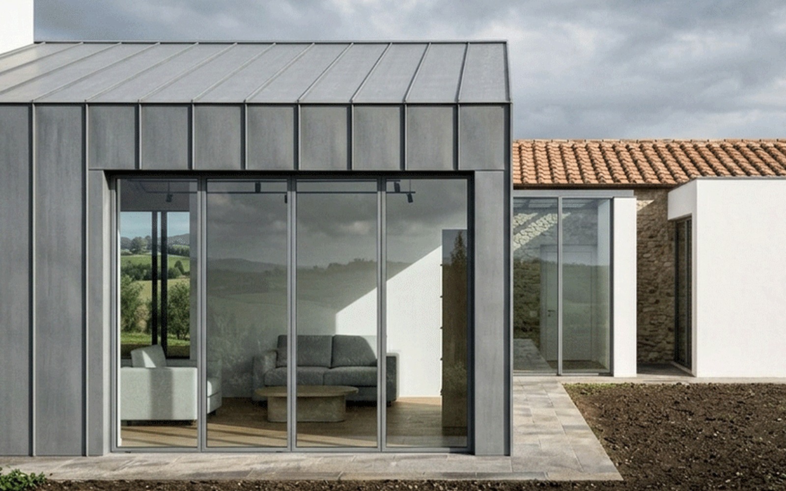 La villa arredata e documentata nel Modulo Intermedio