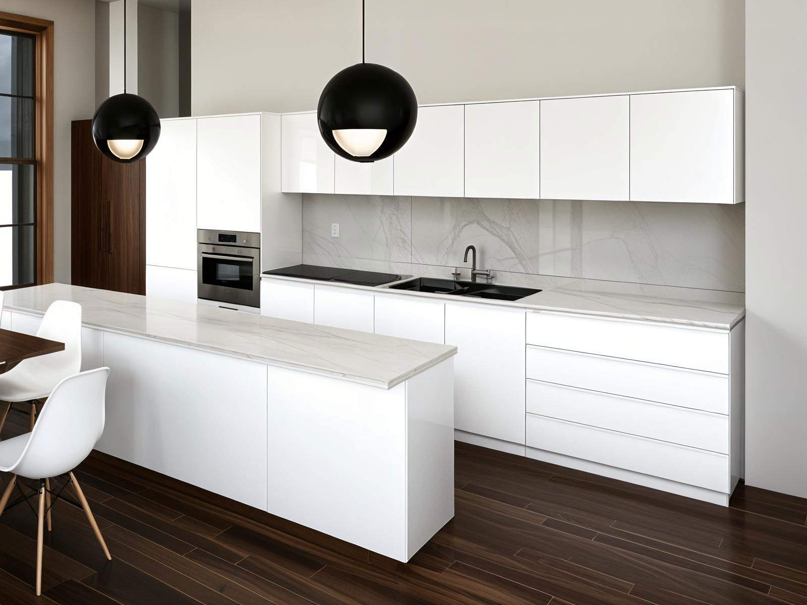 Cucina componibile parametrica modellata in Revit, progetto del corso